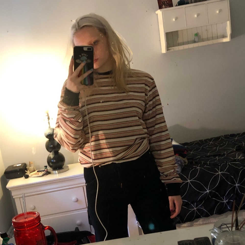 CURRENT MOOD Long sleeve striped shirt!